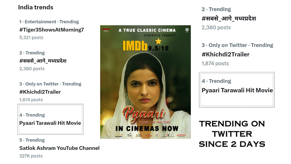 'Pyaari Tarawali Hit Movie' Trending on Twitter The Movie is All About A Tale of Love and Truth